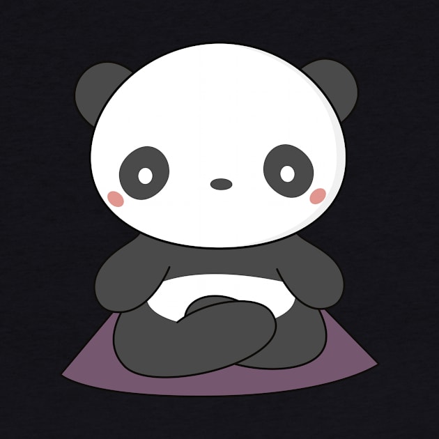 Yoga loving panda is kawaii and cute by wordsberry